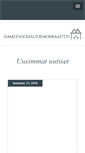 Mobile Screenshot of hameensosialidemokraatit.fi