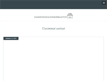 Tablet Screenshot of hameensosialidemokraatit.fi